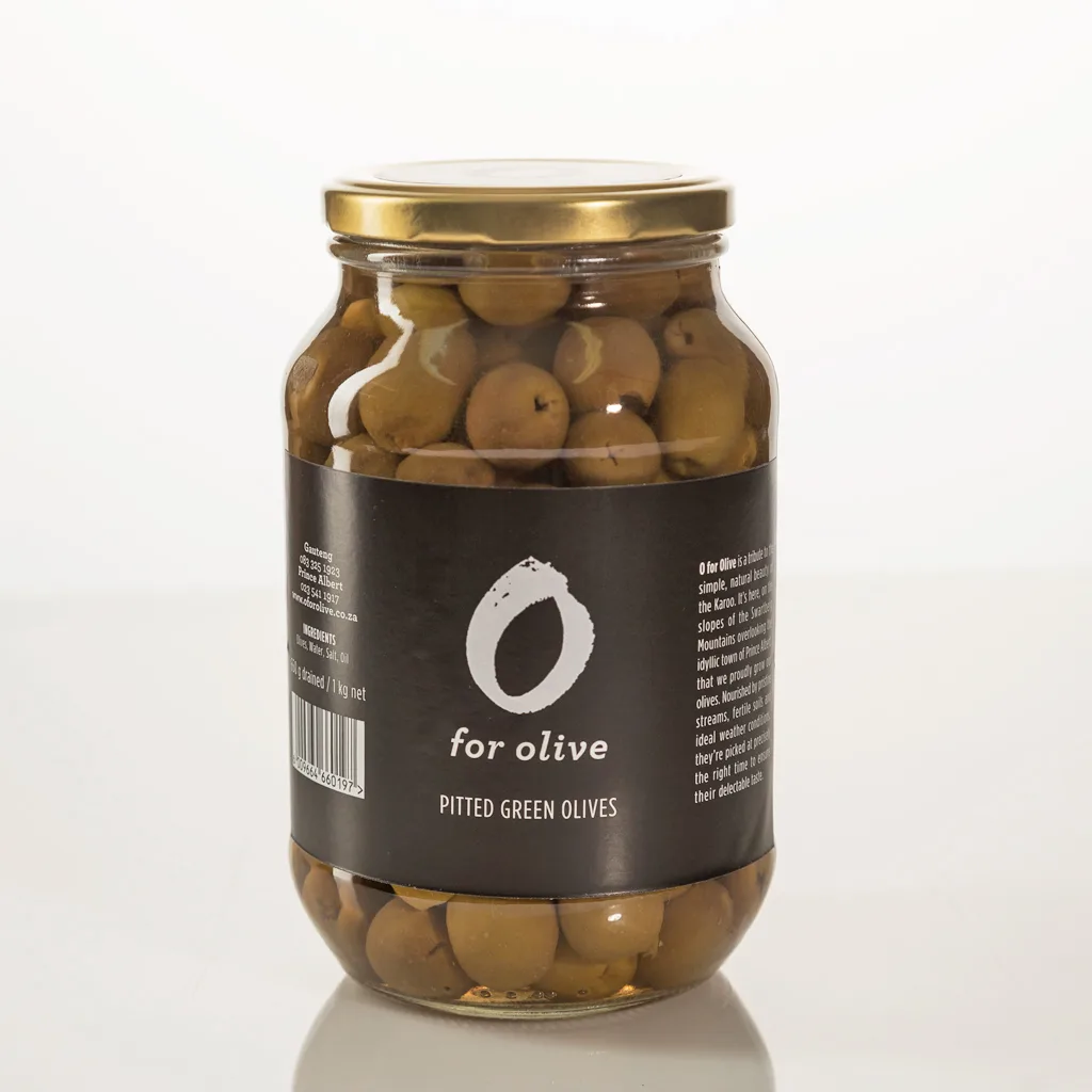 1kg Green Olives Pitted