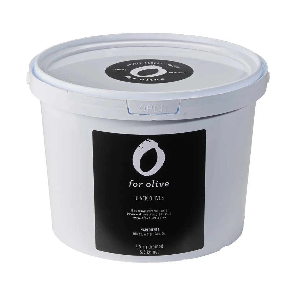 5.5kg Black Olives