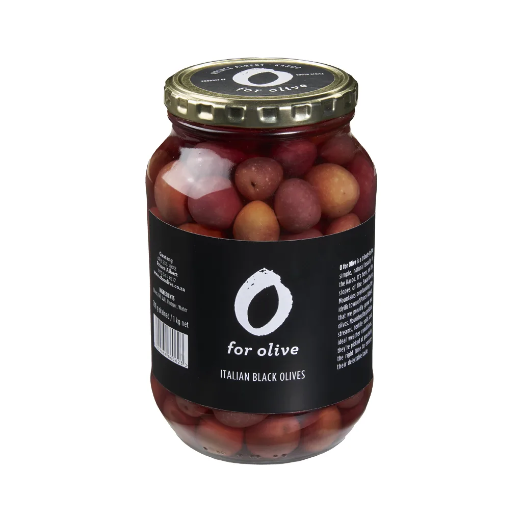 1kg Italian Black Olives