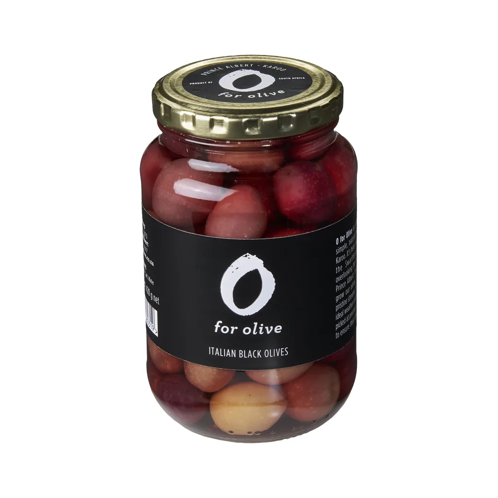 420g Italian Black Olives