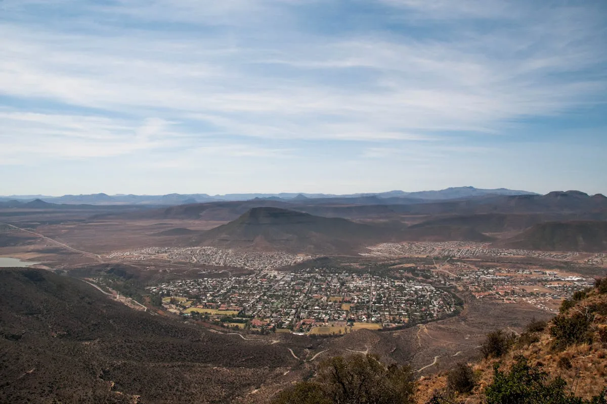 Prince Albert South Africa laid out in its Karoo valley at the foot of the Swartberg Mountains