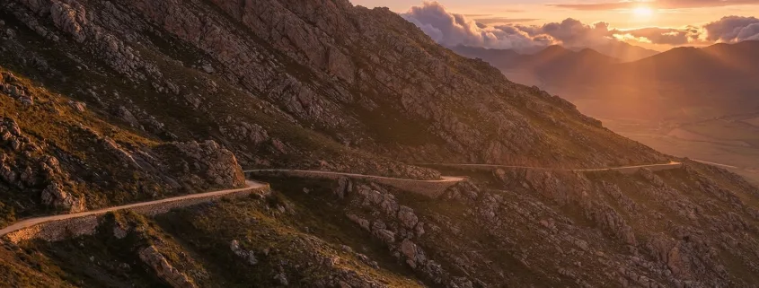 Swartberg Pass gravel mountain road near Prince Albert, the route travellers check before driving